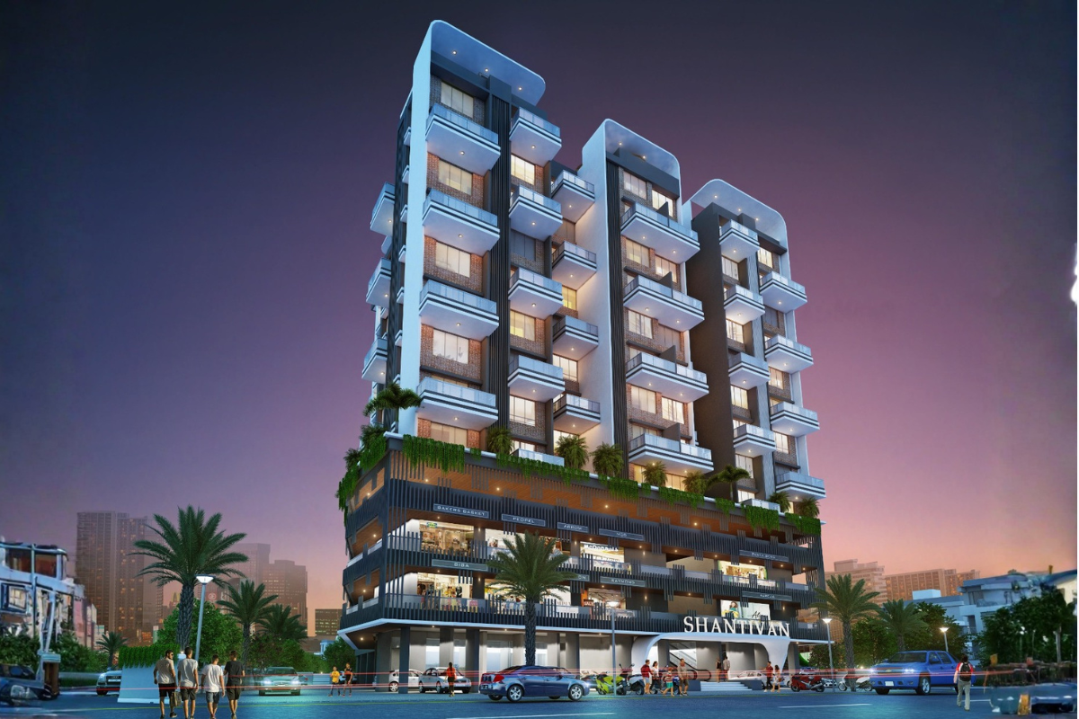 Shantivan — 2 & 3 BHK + Commercial in Pimpri (Redevelopment)